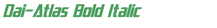 Dai-Atlas Bold Italic